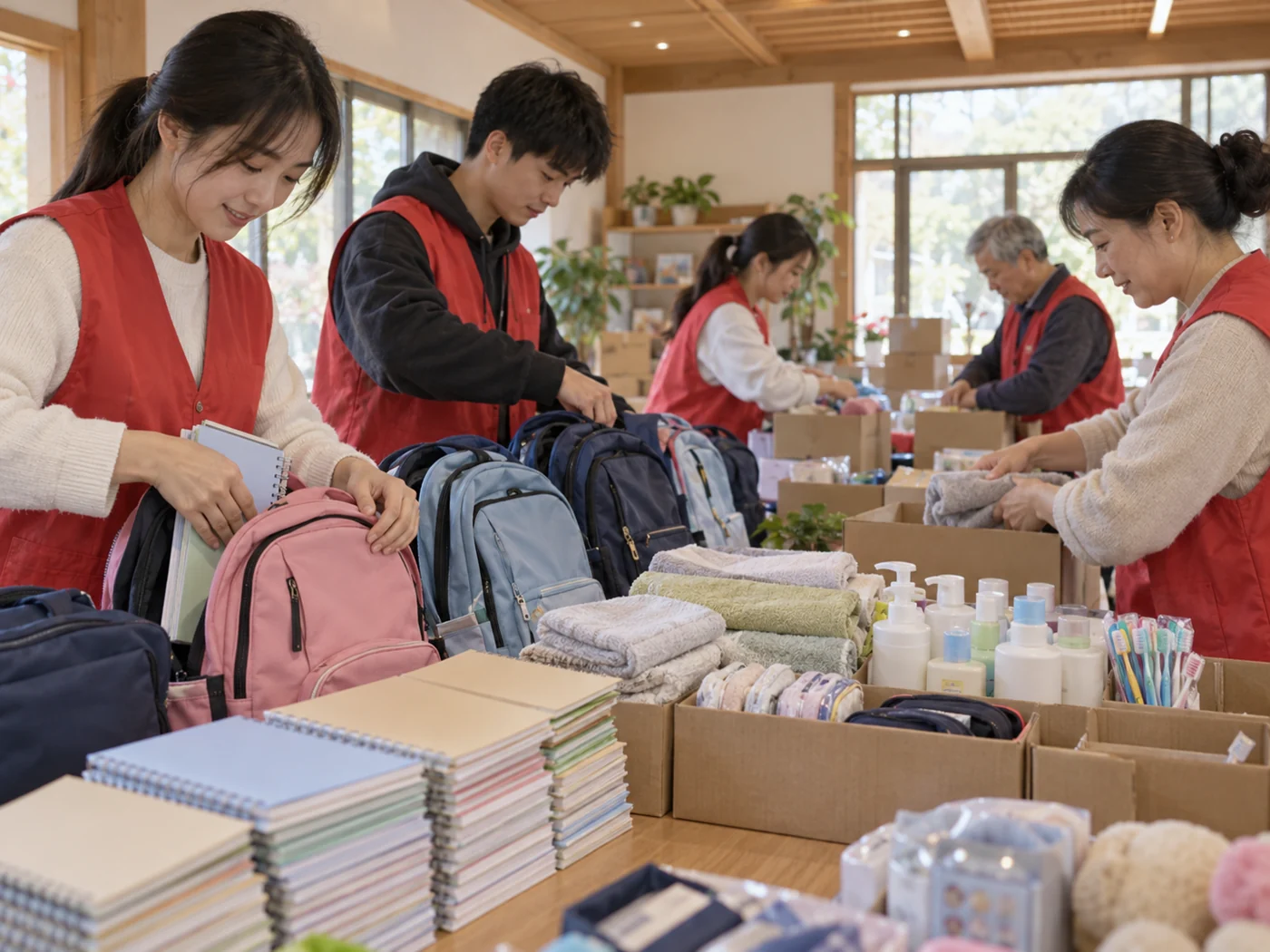 公益助学与敬老关怀